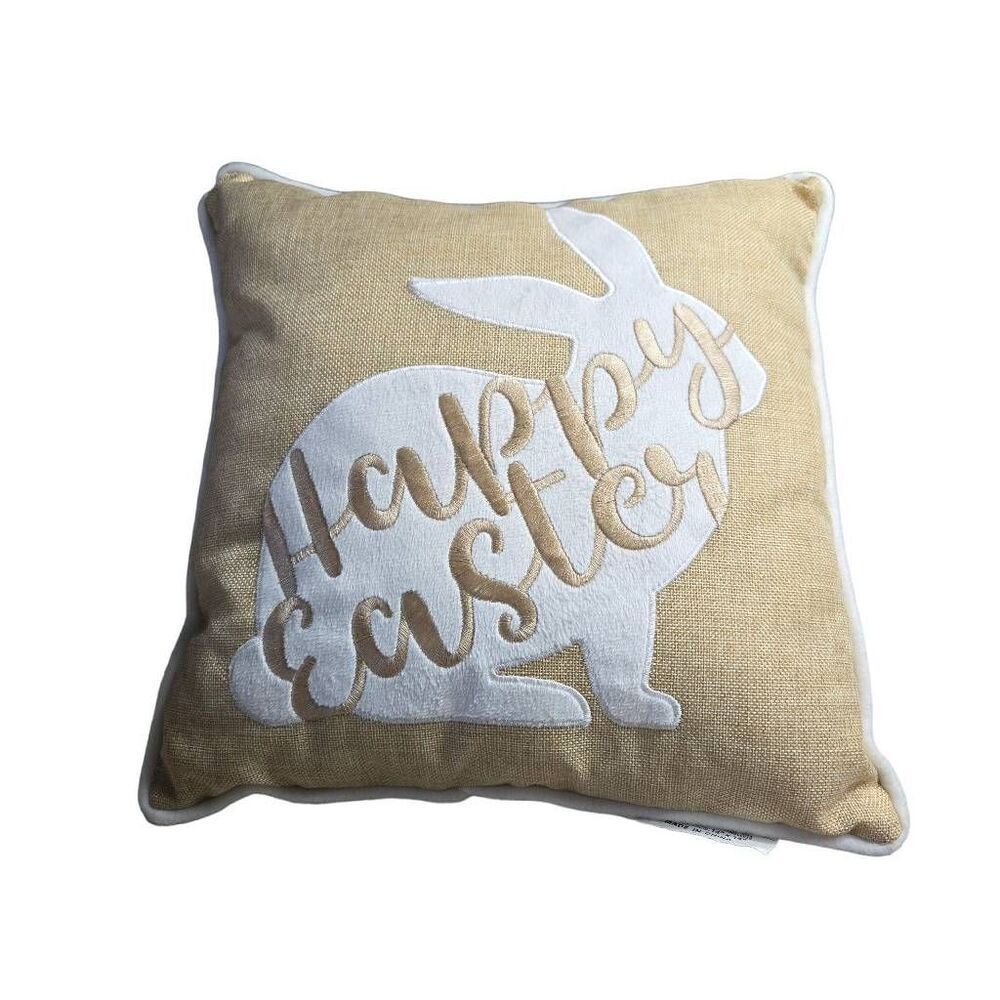 Kirklands Neutral Bunny Pillow Decor, accent pillows